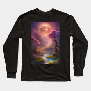 Halo Above Landscape Long Sleeve T-Shirt